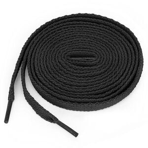 5 Pairs High Durability Athletic Unisex Flat Shoelaces for Sneakers Black
